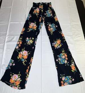 O'Neill Women's Johnny Coralina Floral Wide Leg Smocked Waist Palazzo Pants #5